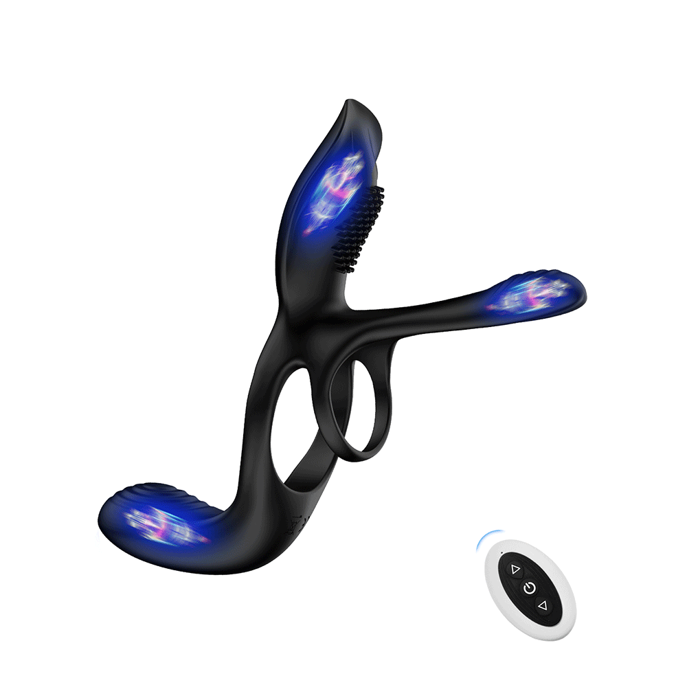 Tri Motored Penis Cock Ring - Vibrerende & Koblet