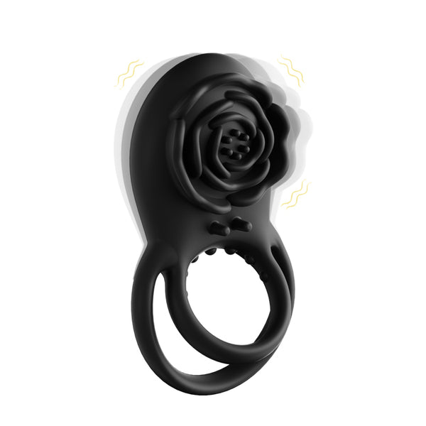 Rose Cock Ring - Vibrating & Clitoral Toy