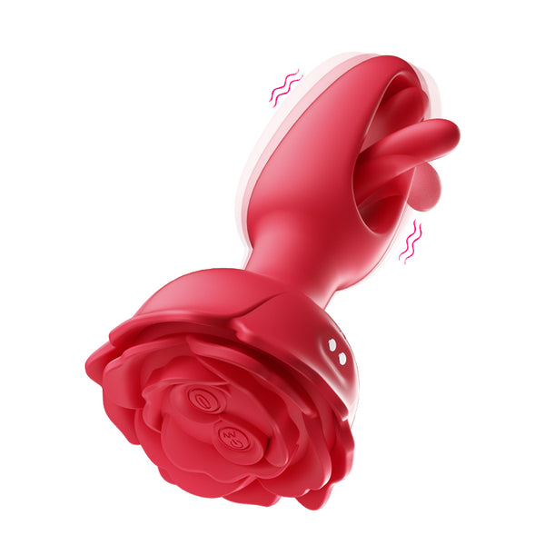 Rosebud Anal Vibrator - Flappende & Fjernbetjent