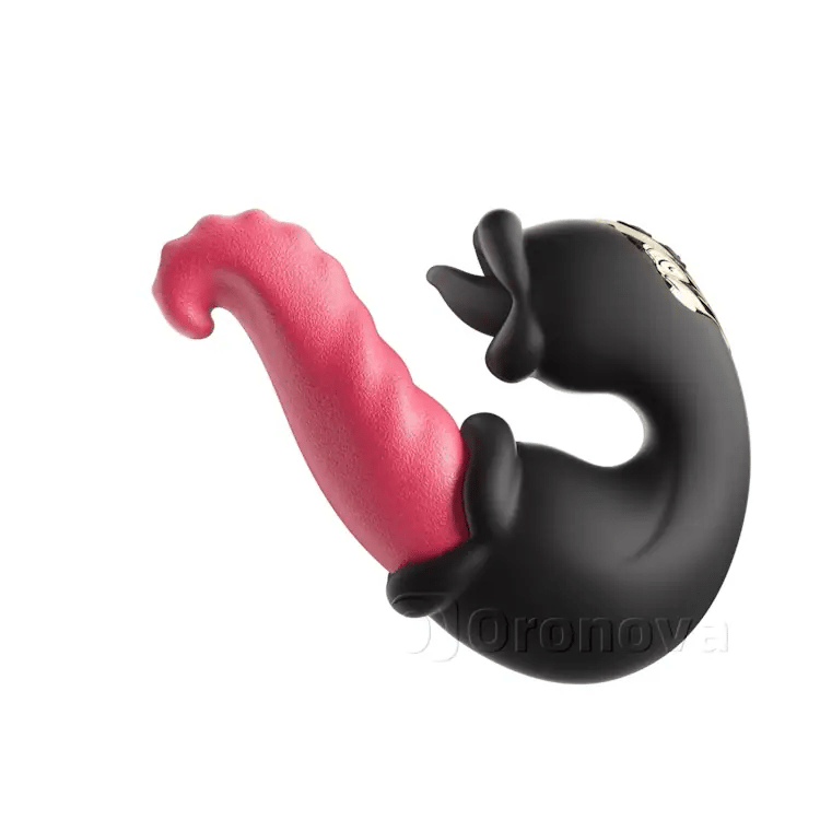 Twin Rose Thrusting G Spot Vibrator - Tungepirrende & Vibrerende