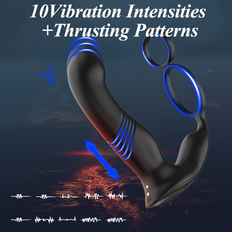 Thrusting Prostata Massager - Bankende & Vibrerende Tilstande