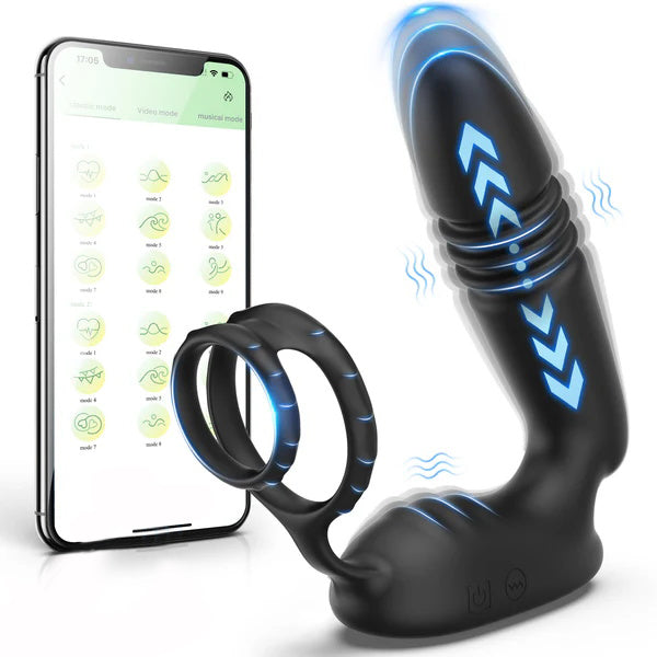 Thrusting Prostate Massager - Vibrating & App Controlled