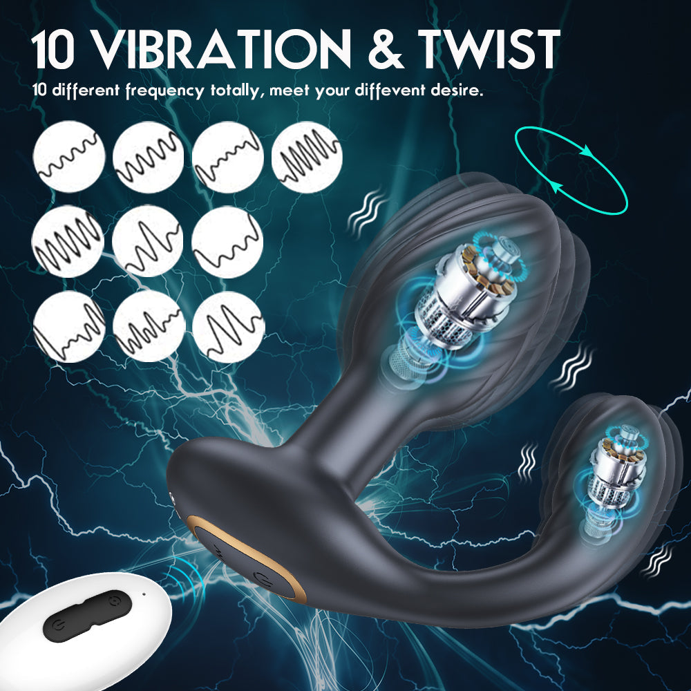 Anal Rotating Butt Plug - Vibration