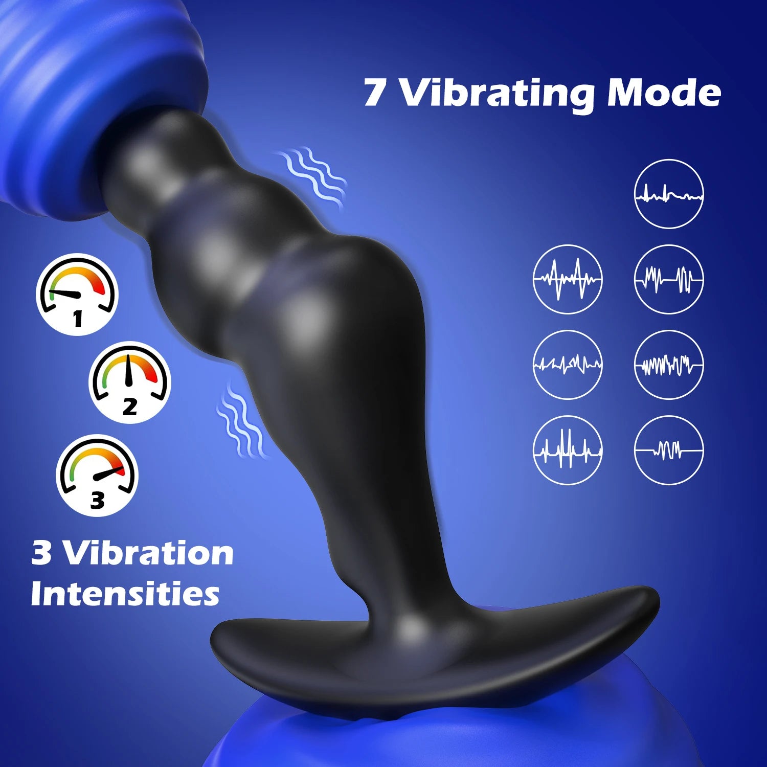Silikone Prostata Massager & Anal Plug Vibrator til Mænds G-punkt Stimulation