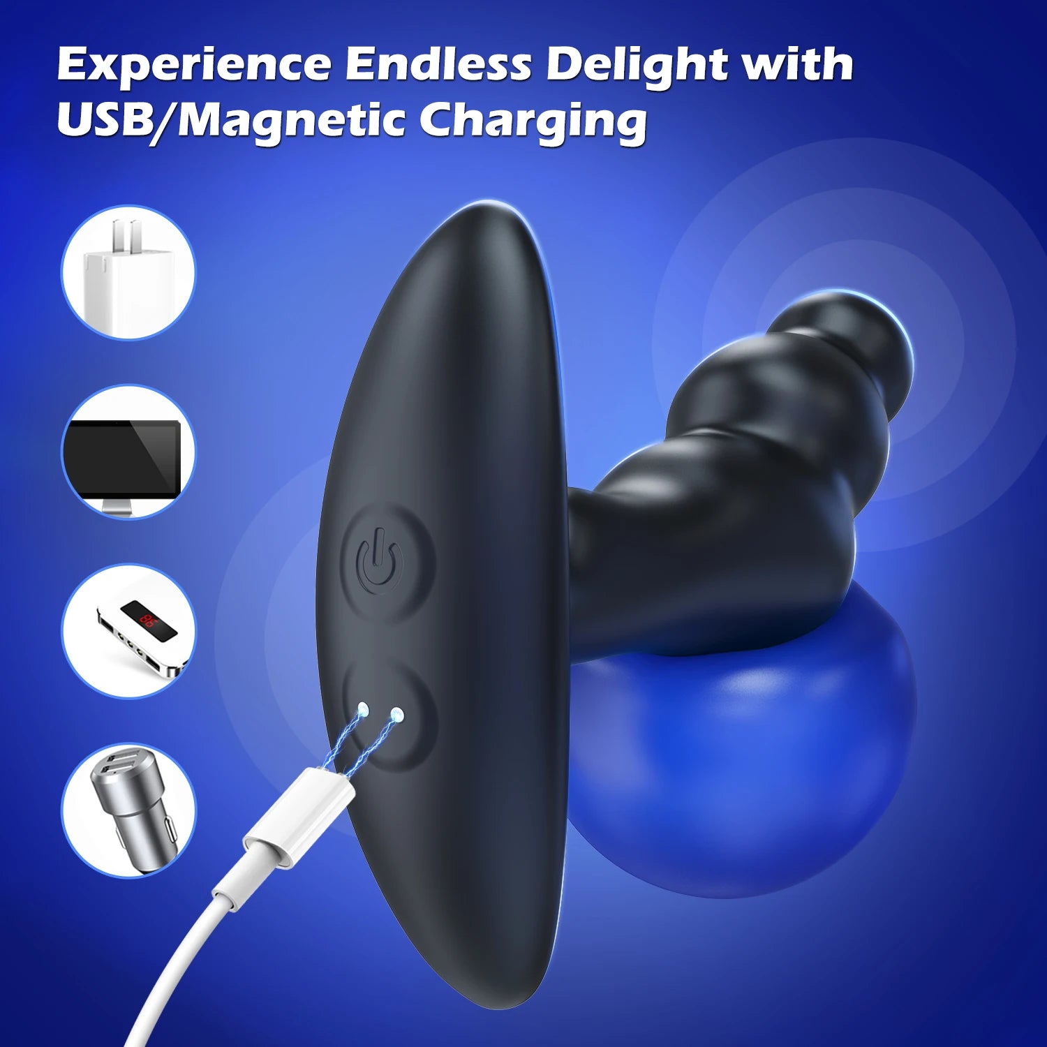 Silikone Prostata Massager & Anal Plug Vibrator til Mænds G-punkt Stimulation