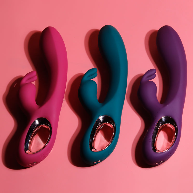 Kanin Stødende Vibrator - Klitoris slikker
