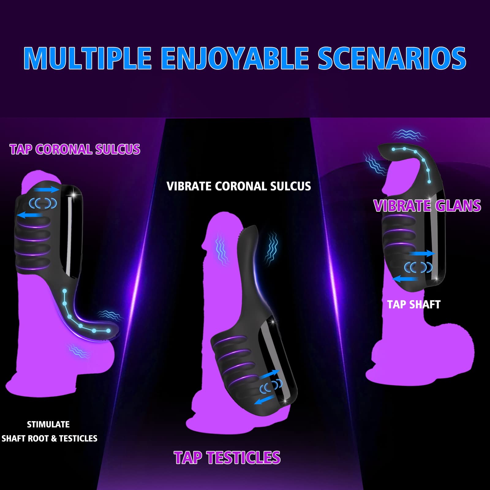 Penis Tapping Vibrator - Vibrating & Portable