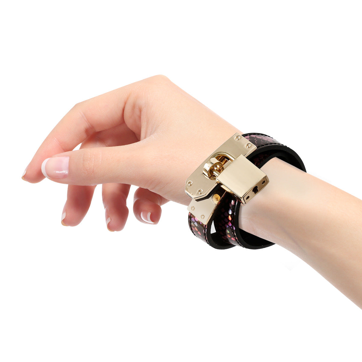 2-in-1 Leather Collar & Handcuffs