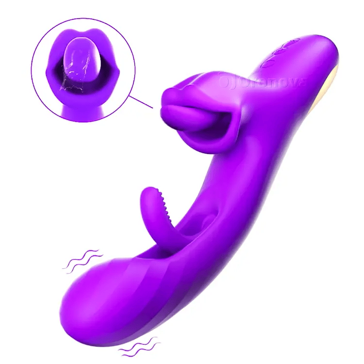 G Spot Tunge Slikkende Vibrator - Flappende & Roterende