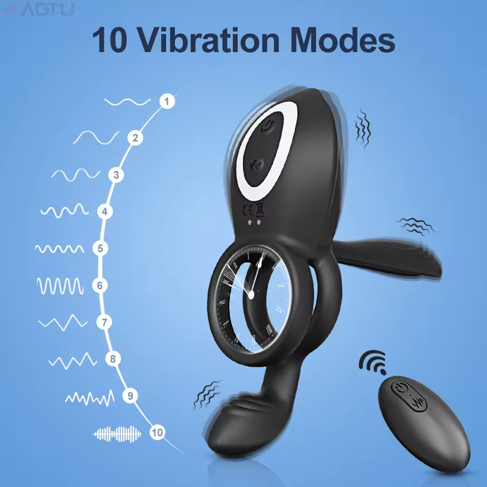 Male Sex Toy – Vibrating Cock Ring, Remote & G-Spot Stimulation