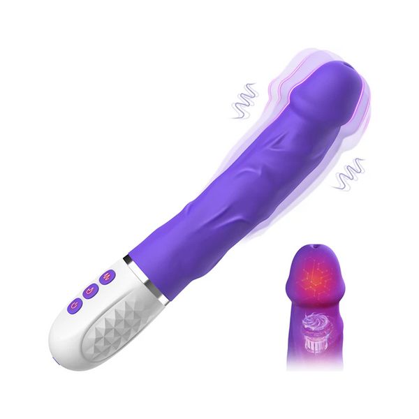 Realistisk Dildo - Opvarmning & Vibration