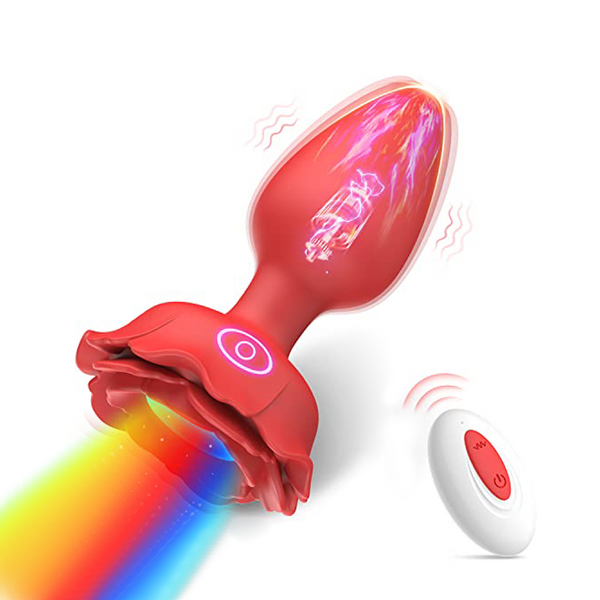 Anal LED Butt Plug - Vibrationer & Rose Legetøj