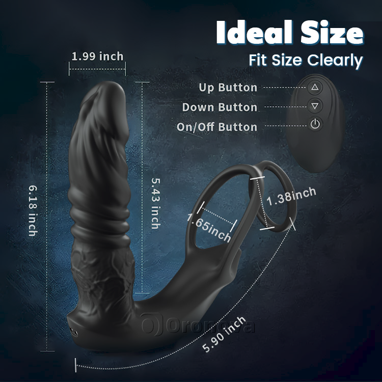 Thrusting Prostate Massager with Dual Vibration and  App Controll