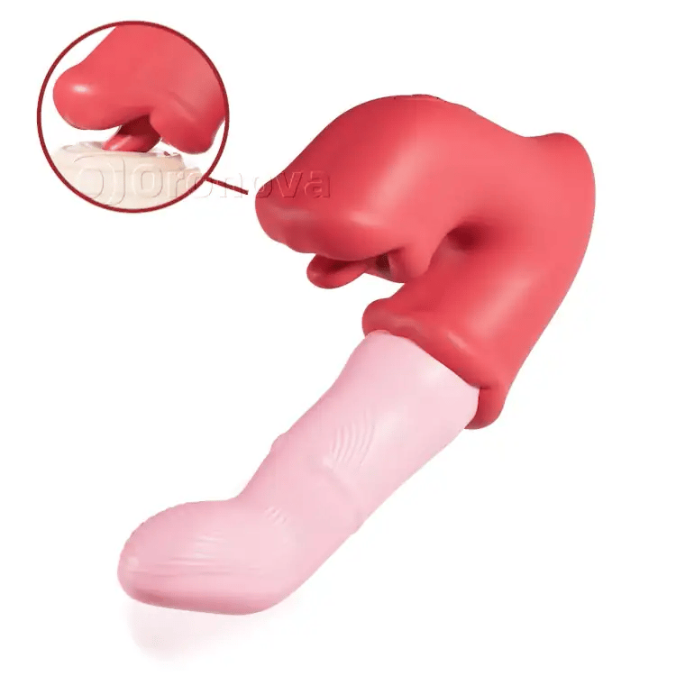 G-Spot & Klitoral Nydelsesvibrator – Tunge slikker, Vandtæt