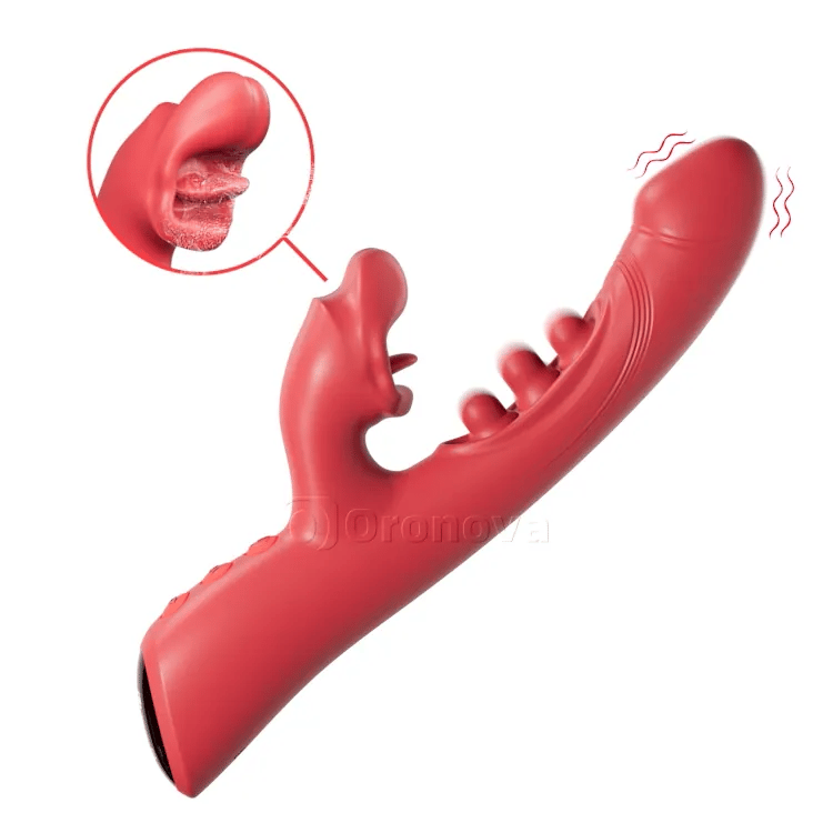 3-in-1 Kissing and Triple-Tap Vibrator – Clit & G-Spot Pleasure