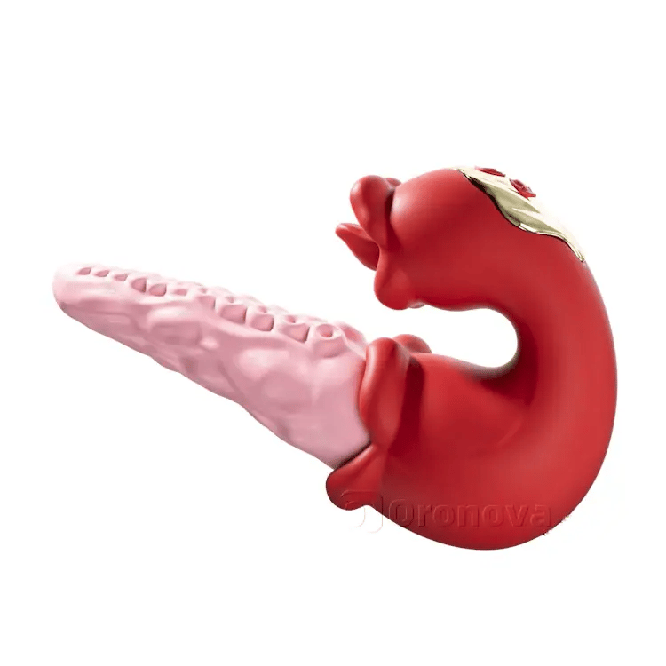 2-i-1 Blæksprutte Vibrator med Tunge Frækhed – 10 Vibrationsindstillinger