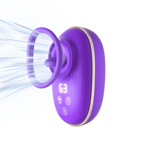 Klitoris-sugevibrator med tunge-slikning & intens vibration