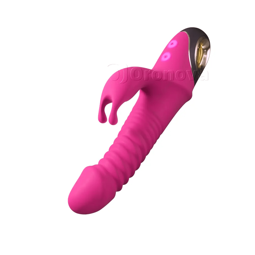 3-i-1-stødende og roterende vibrator med 9 rotationsindstillinger. Uendelige muligheder.