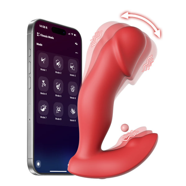 APP-styret bærbar trussevibrator med 9 vibrationsindstillinger