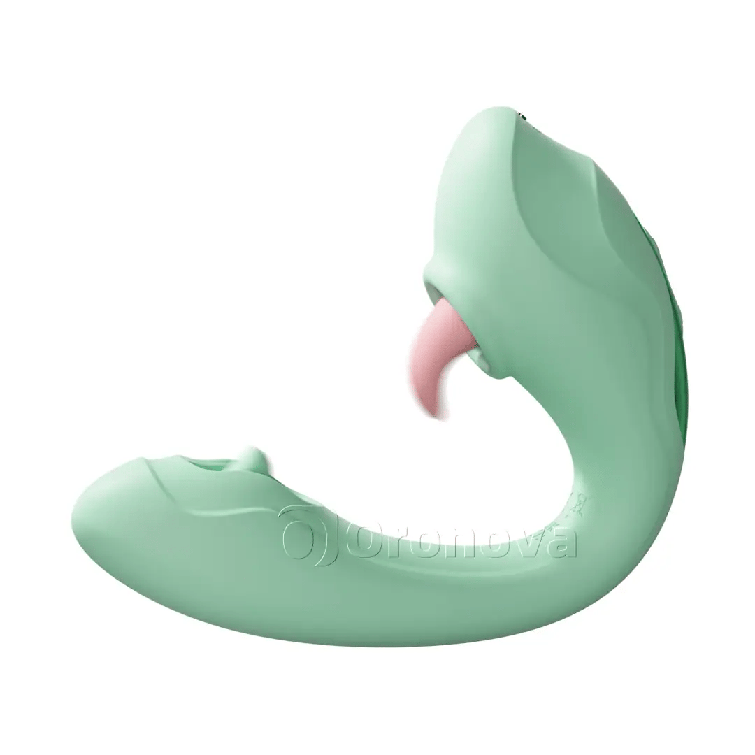 Tongue & Tapping 2-in-1 Vibrator – Licking Clitoral Stimulation 7 Licking& 7 Tapping Modes