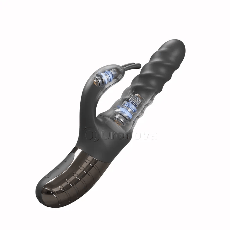 Stødende 360 ° & Roterende Vibrator – Dobbelt Motor G-Spot & Klitoris Stimulator