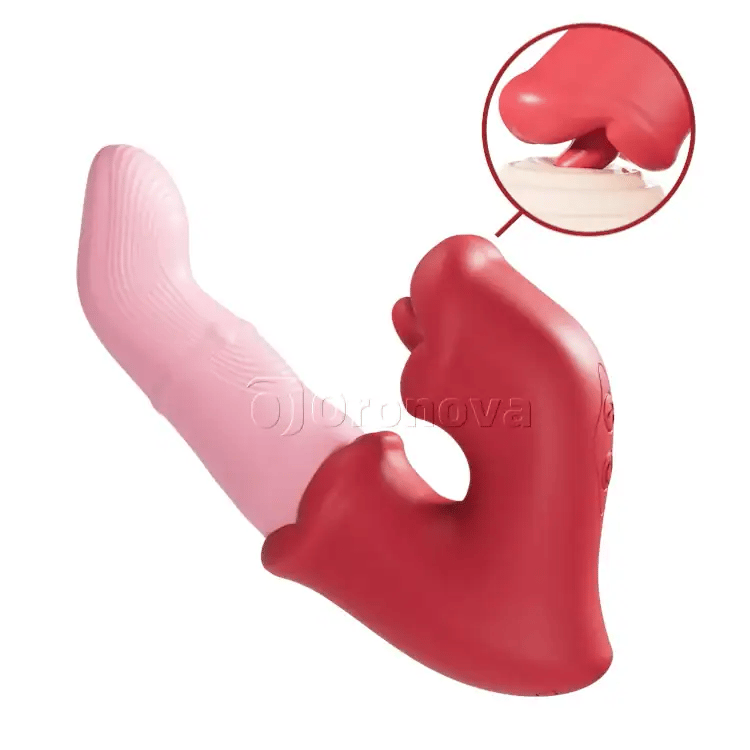 G-Spot & Klitoral Nydelsesvibrator – Tunge slikker, Vandtæt