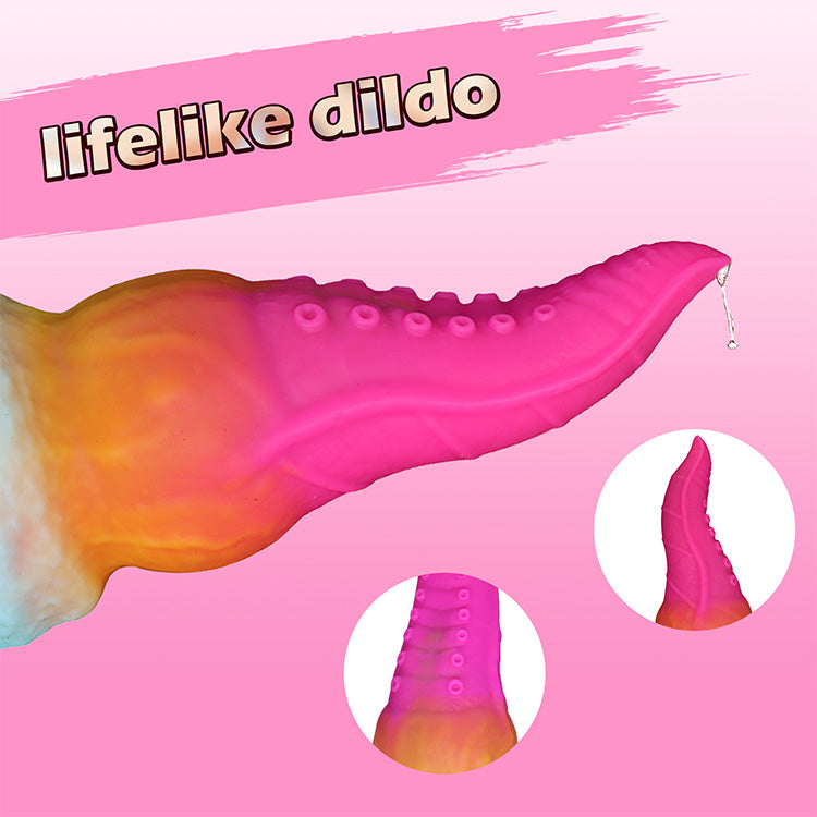 Realistisk blæksprutte tentakel dildo med livagtig tekstur