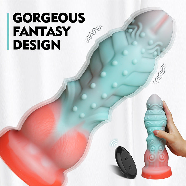 6.30 inch 16 cm Poseidon Pulse Fjernbetjent Dildo