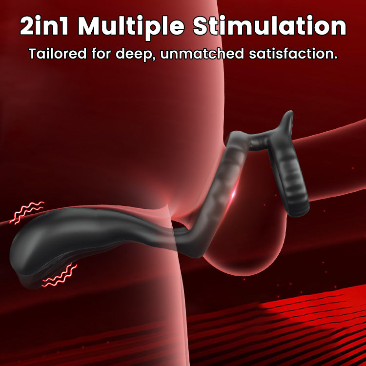 Vibrating Cock Ring & Testicle Stimulation for Enhanced Erection and Prostate Pleasure