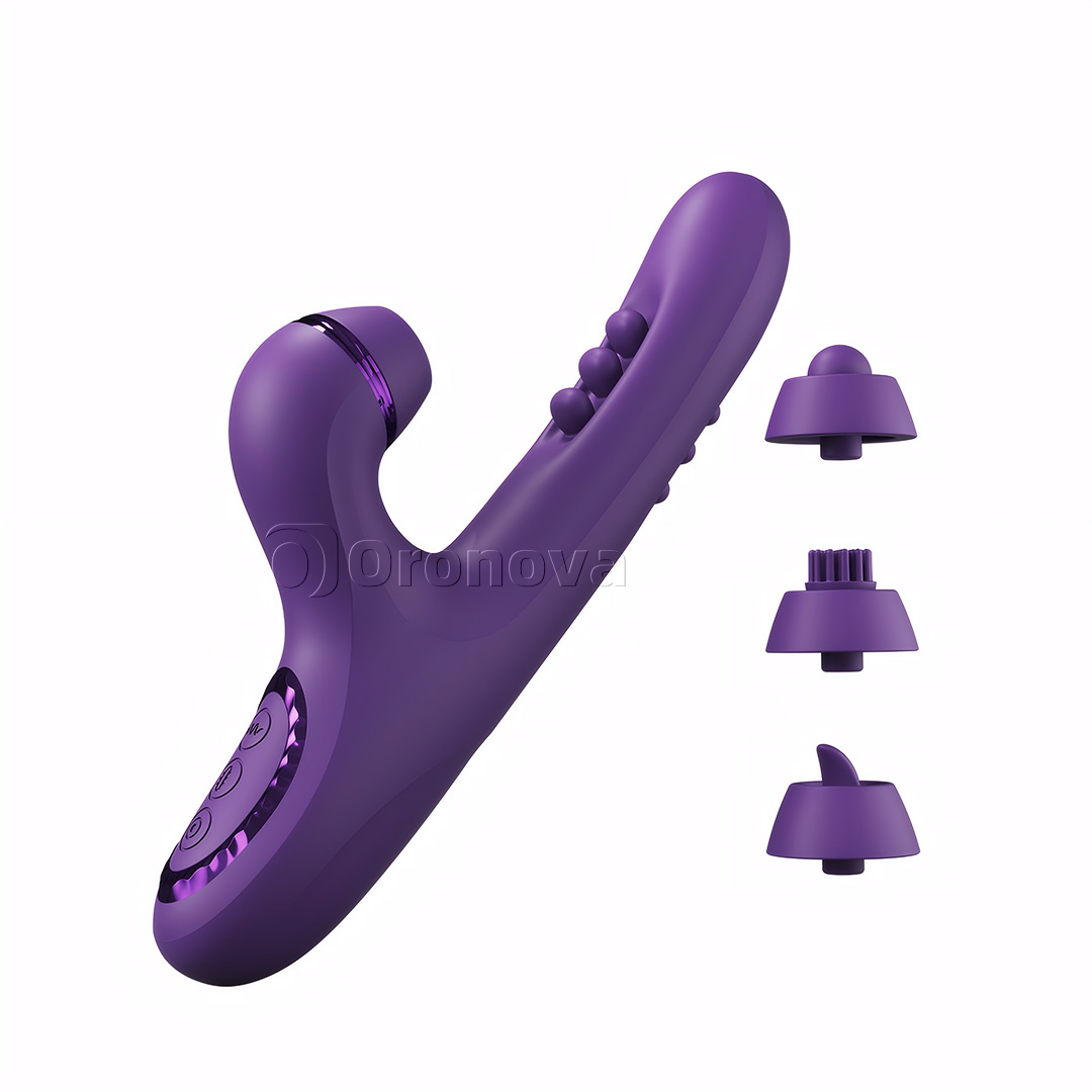 3-i-1 multifunktionel massageapparat|30 tilstande og 4 udskiftelige massagehoveder