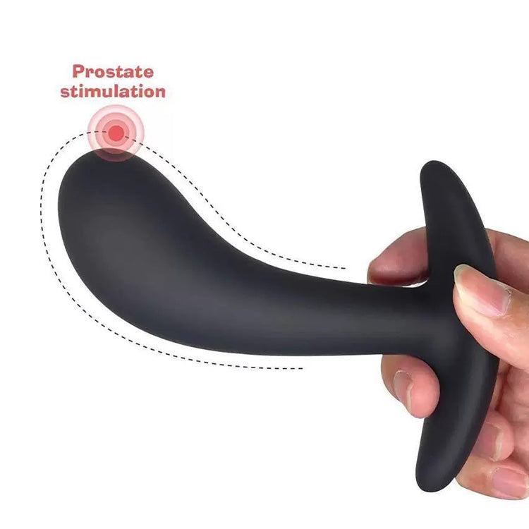 Flared Base Silikone Buet Spids Anal Plug Sæt (3 Stykker)