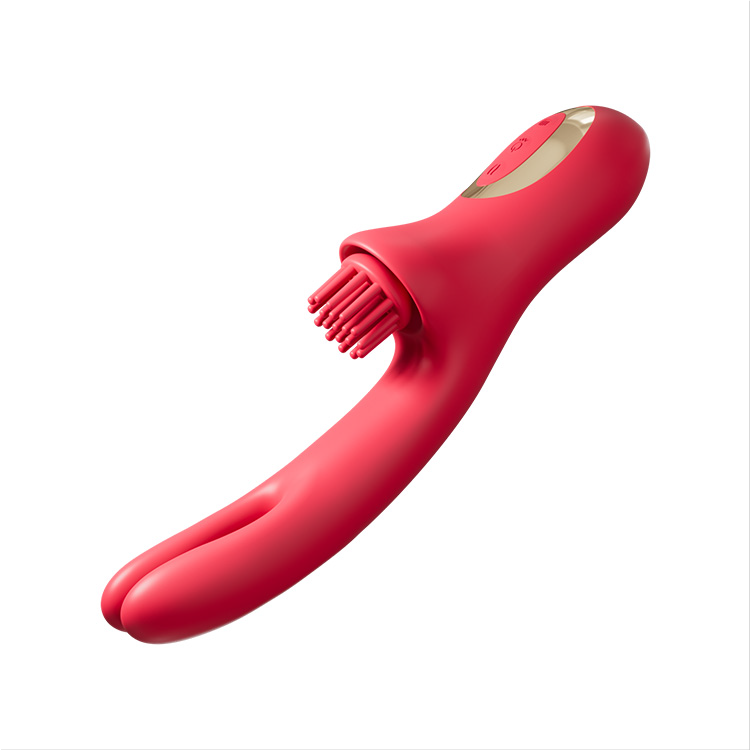 3-in-1 Come-Hither Rabbit Vibrator with Tickling Vibration