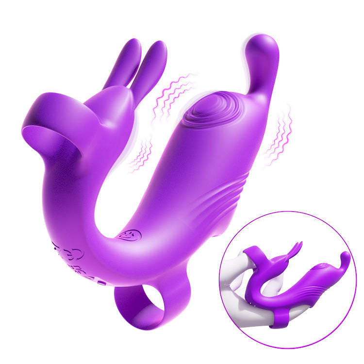 Rabbit Finger Vibrator til kvinder – klitoris- og brystvortestimulator med G-punktsmassager
