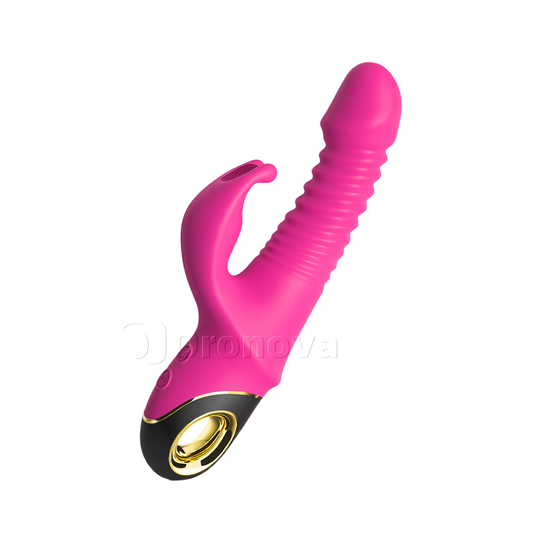 3-i-1-stødende og roterende vibrator med 9 rotationsindstillinger. Uendelige muligheder.