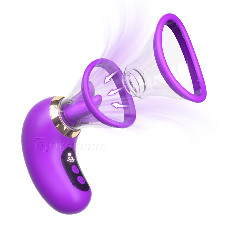 5-in-1  Sucking Vibrator with LCD Display