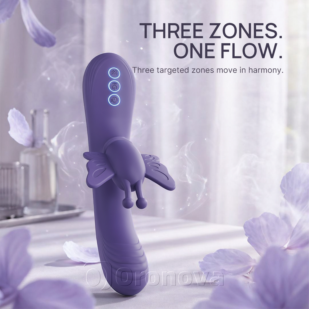 Sommerfugleformet 3-i-1-massager | 30 måder at føle mere