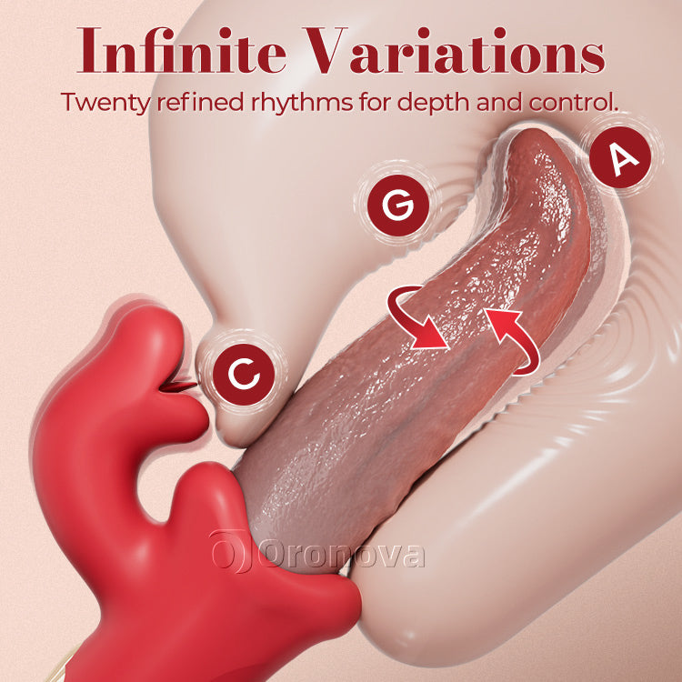 Swinging Tongue Licking Vibrator Tongue Teasing and Oscillation