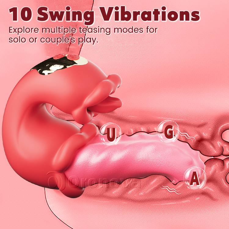 Twin Rose Thrusting G Spot Vibrator - Tunge Drilleri & Vibration