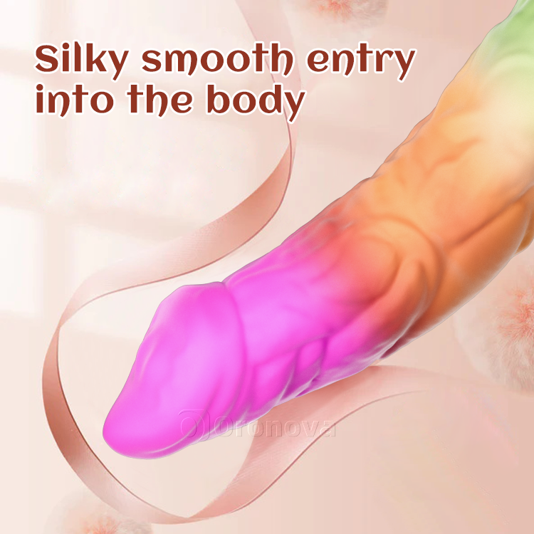 8 Inch 21cm Realistisk Silikone Dildo med Stærk Sugekop Base