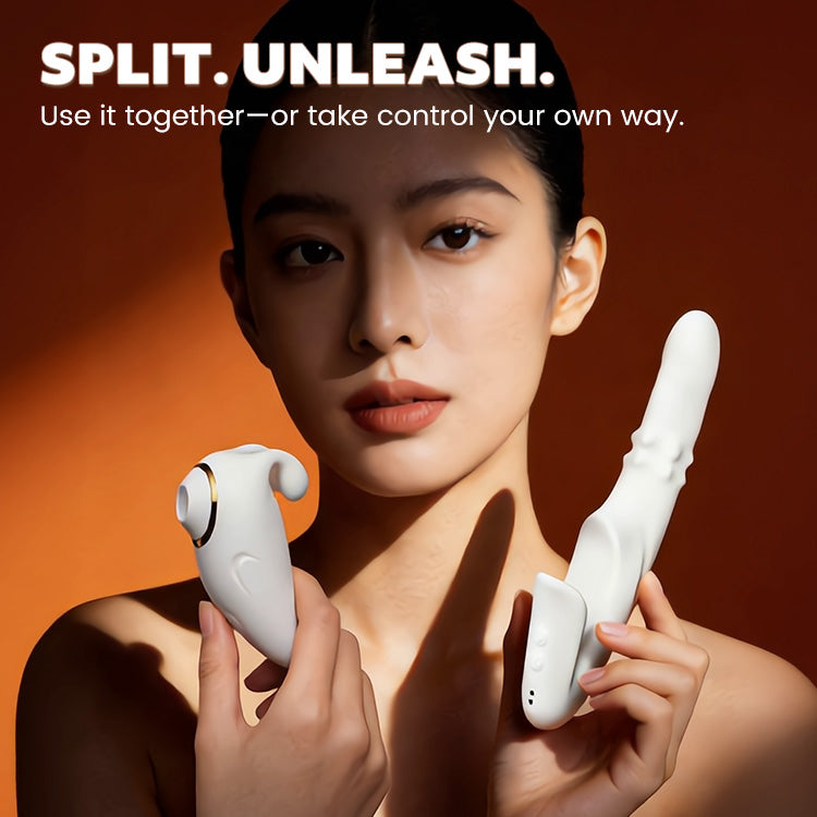 2-in-1 Detachable Suction & Thrusting Vibrator with App Control