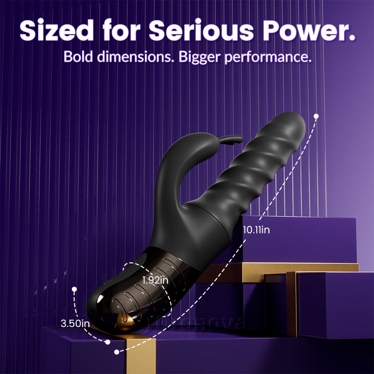 Stødende 360 ° & Roterende Vibrator – Dobbelt Motor G-Spot & Klitoris Stimulator