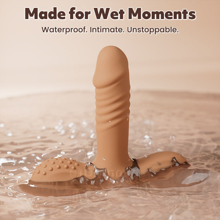 Female ride vibrating dildo, G-spot anal stimulation, suitable for couples