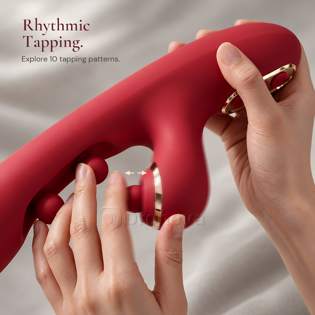 3-in-1 Vibrating Wand with Dual-Ball Pinching & Rhythmic Tapping | 3 Functions, Independent Control