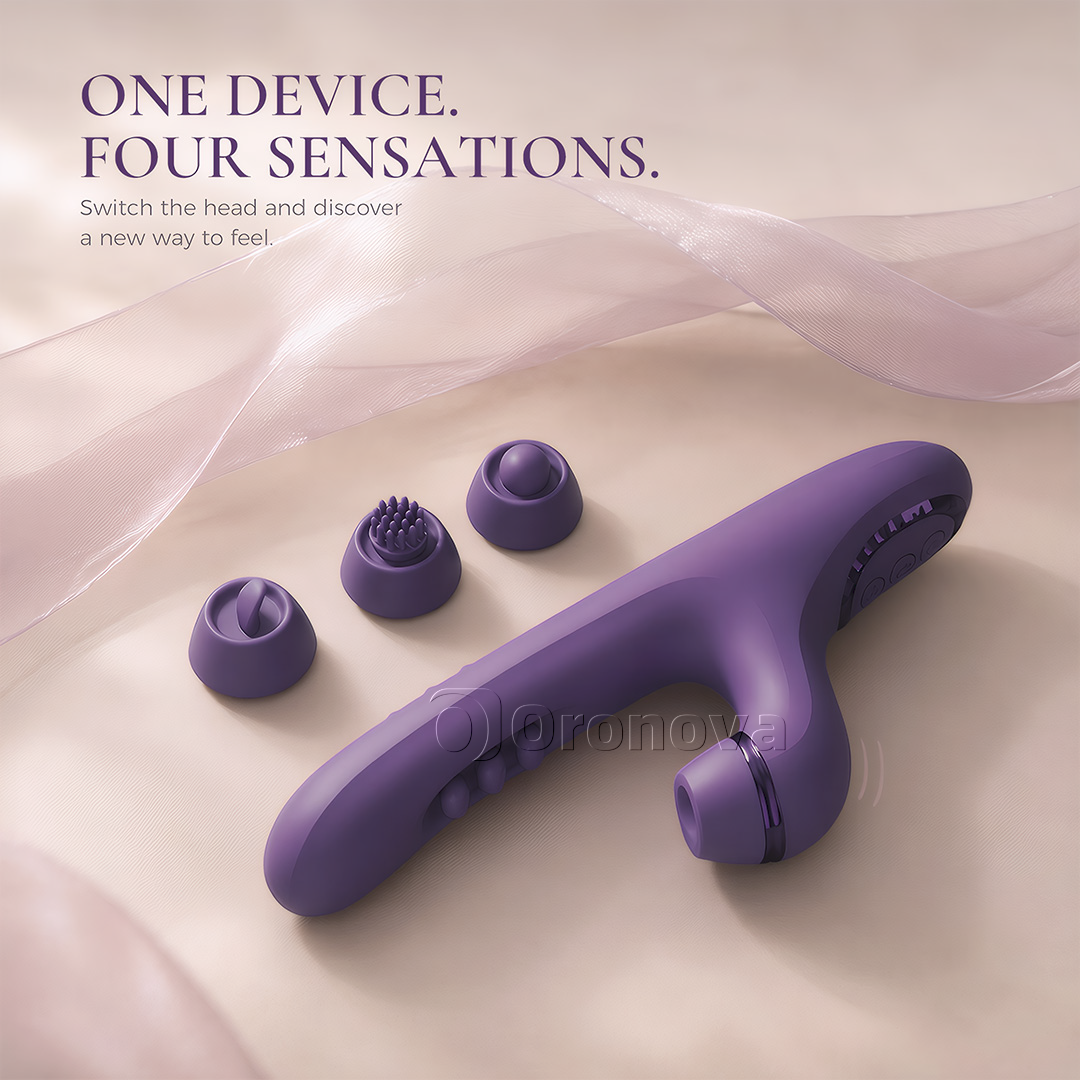 3-i-1 multifunktionel massageapparat|30 tilstande og 4 udskiftelige massagehoveder