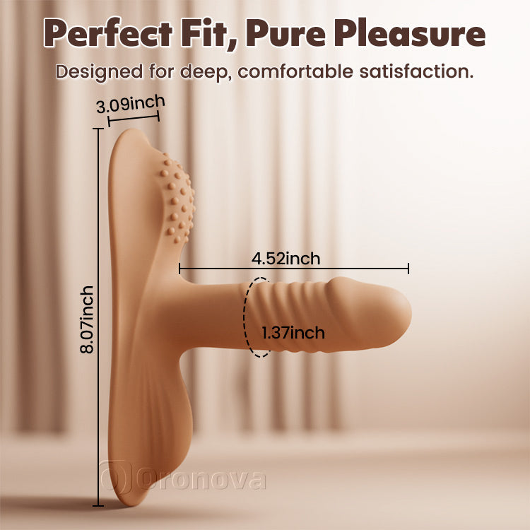 Female ride vibrating dildo, G-spot anal stimulation, suitable for couples