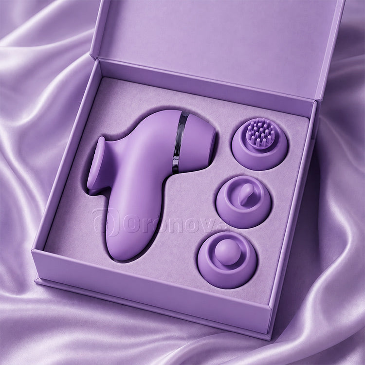 4-i-1 Multifunktionsvibrator | Flappende, slikning, børstning og sugende nydelse