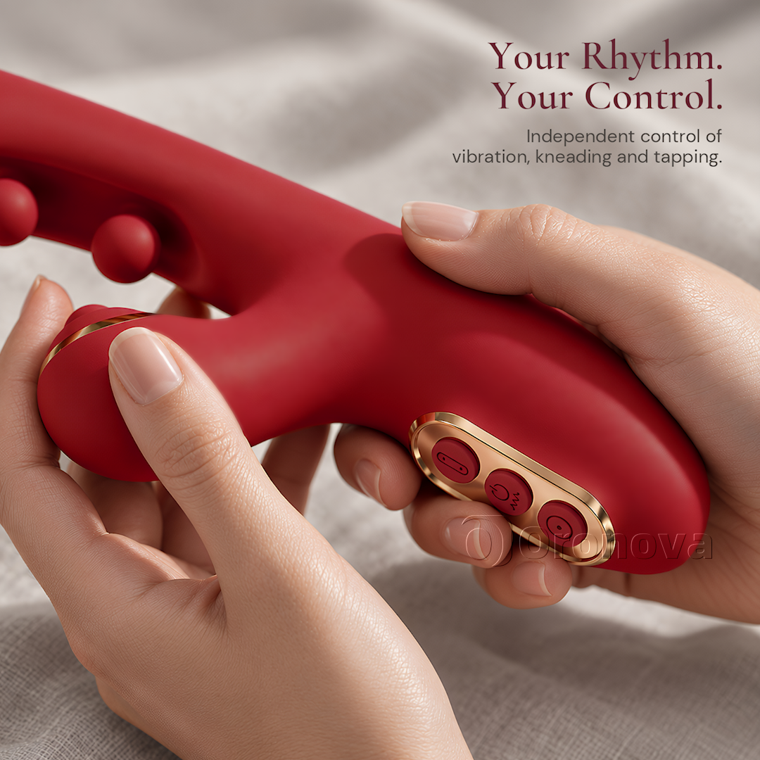 3-in-1 Vibrating Wand with Dual-Ball Pinching & Rhythmic Tapping | 3 Functions, Independent Control