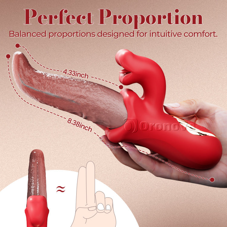 Swinging Tongue Licking Vibrator Tongue Teasing and Oscillation