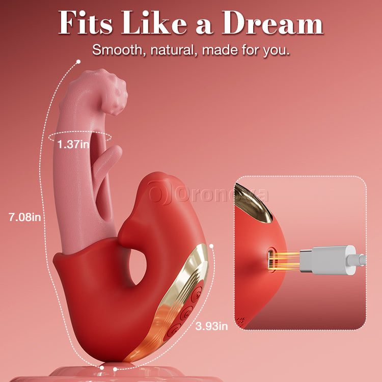 Flapping Clit Vibrator – Licking & Teasing Functions, Waterproof
