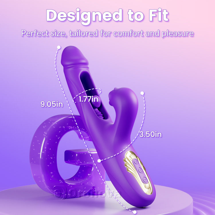 Push-pull vibrator, pirrer klitoris, tredobbelt stimulation